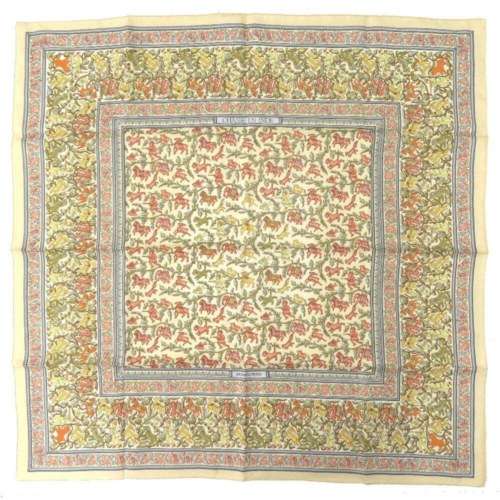 HERMES Blue Silk Scarf